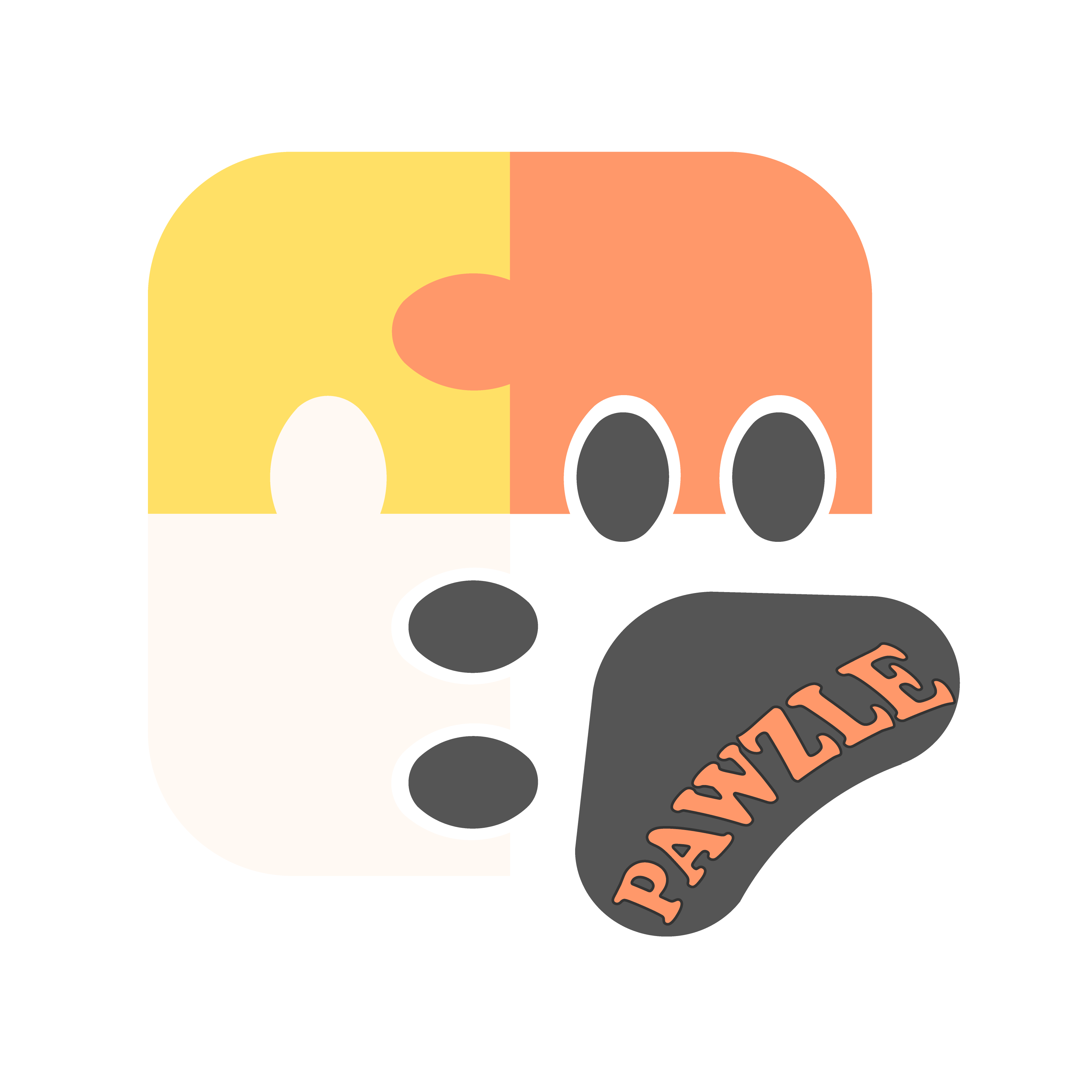 Pawzlesolved online pet store's logo
