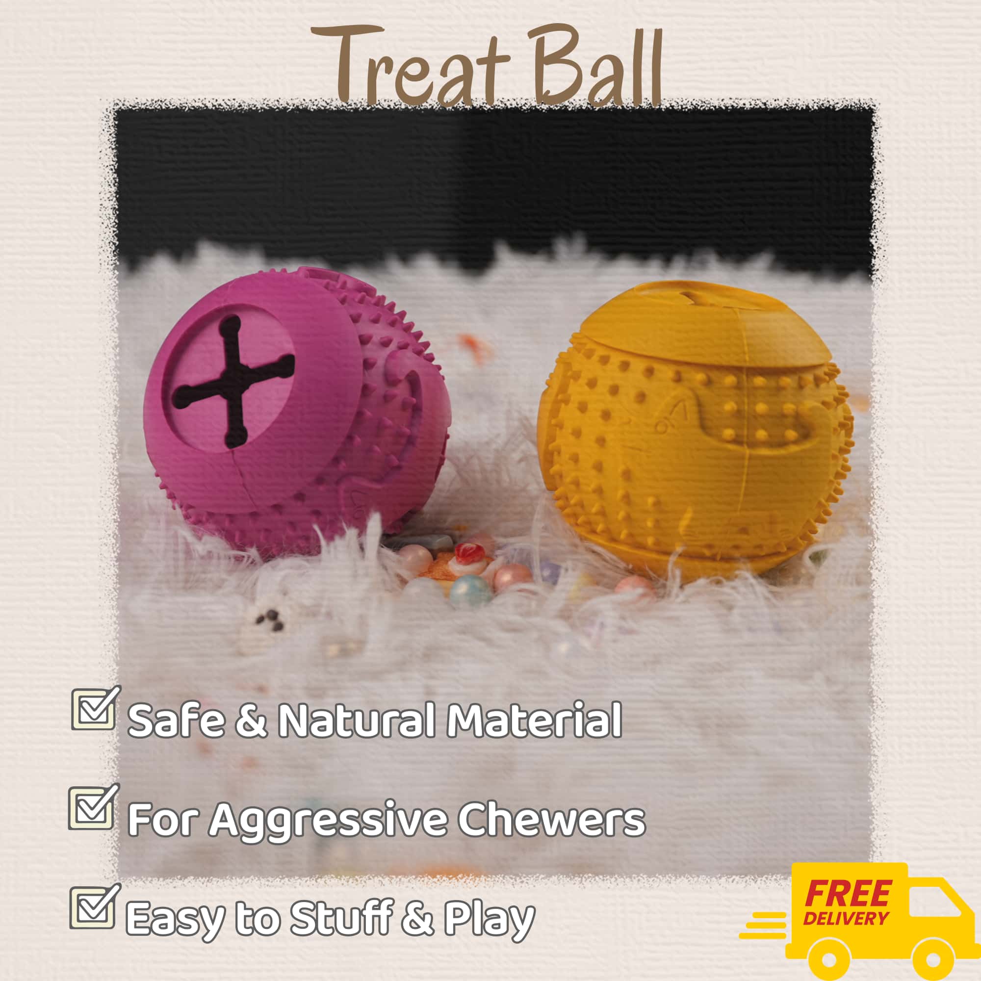 PAWZLE 7cm Treat Ball